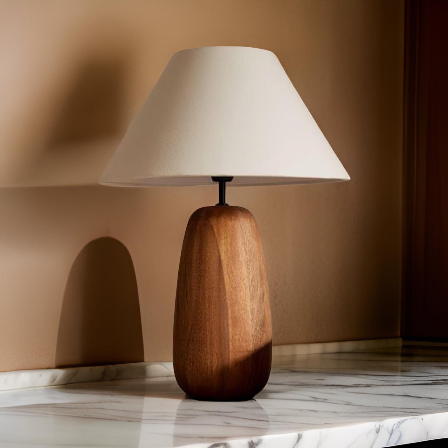 wooden table lamp