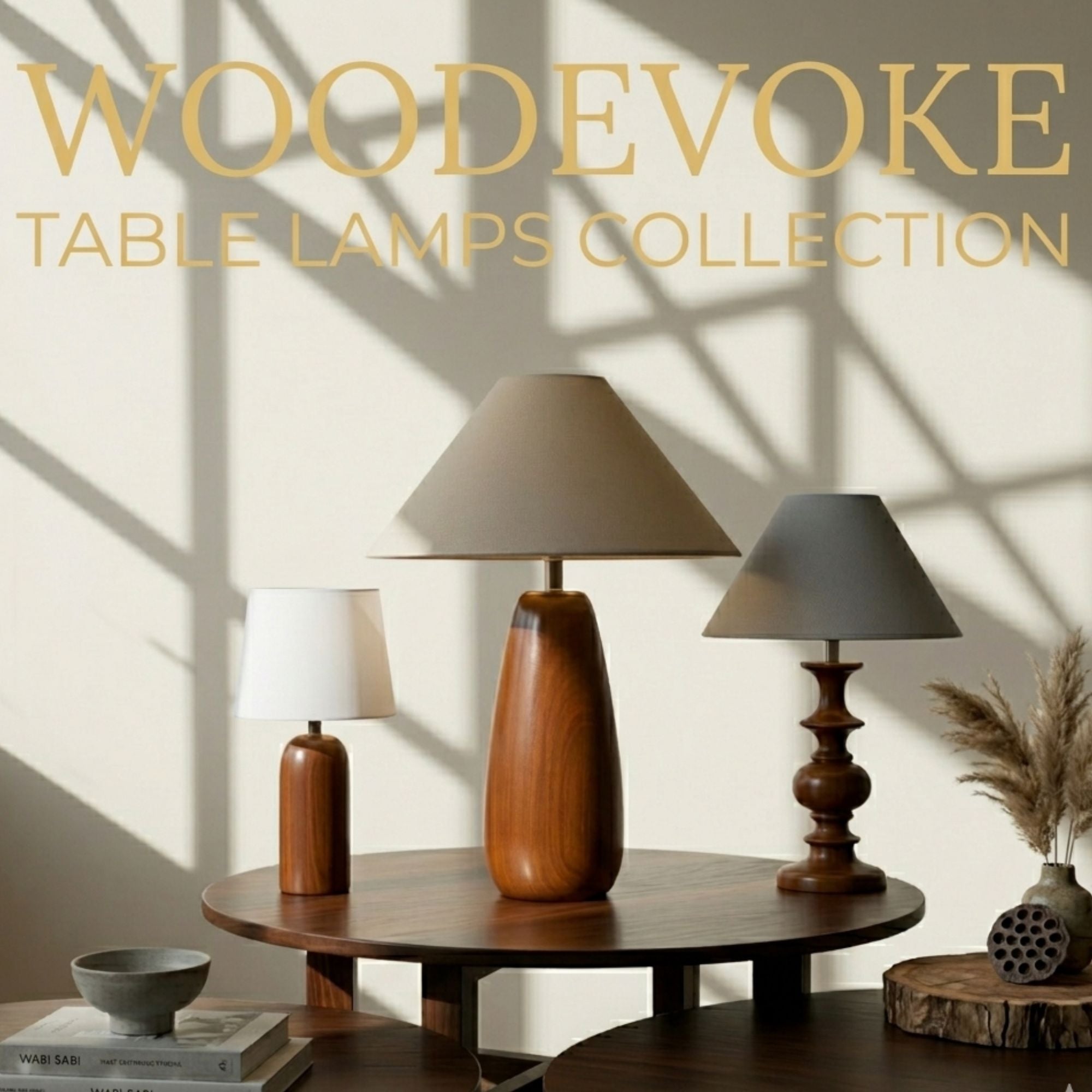 wooden table lamp