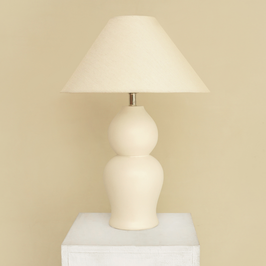 Midnight Glow | Solid white Bedside Table Lamp