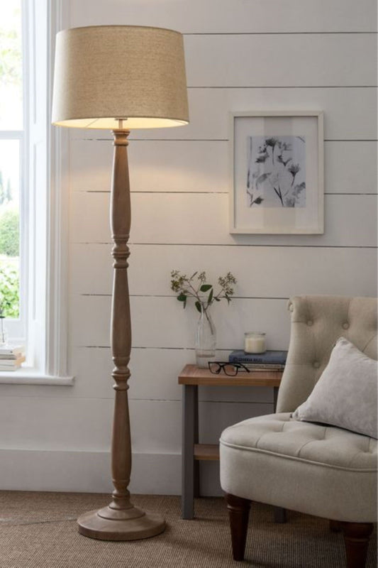 Handcrafted Wooden Floor Lamp - Upgrade Your Lighting Scheme